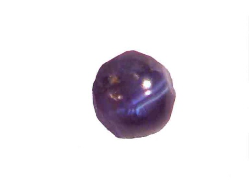 Alexandrite œil-de-chat du Brésil, cabochon rond vert et brun